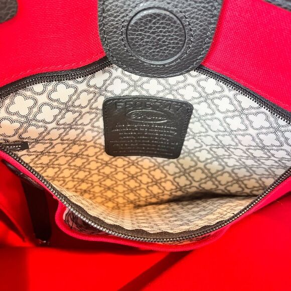 Brighton “YOU ROCK” Cloverleaf Canvas Tote with Leather Trim Everyday Bag - Picture 5 of 12